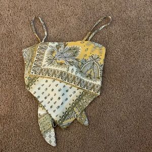 Tie back bandana crop top - size medium, never been worn